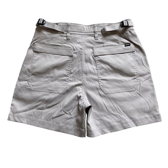 Prana Stretch Zion Cargo Short 5" Women's 10 Haze Standard Fit High Rise Stretch - Picture 6 of 13